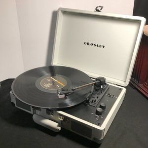 Crosely Record Player / Bluetooth Speaker (White)